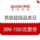 优惠券码：京东 3.28日男装超级品类日