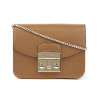 FURLA 芙拉 Metropolis 女士单肩包 棕色