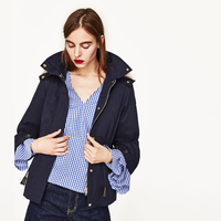 ZARA 05065040401 女士连帽派克外套