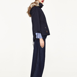 ZARA 05065040401 女士连帽派克外套