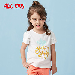 ABCKIDS  F7211007D  2017夏季新品t桖女童短袖 