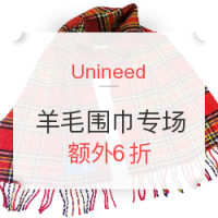 海淘活动：Unineed House of Edgar 精选羊毛围巾
