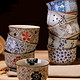 日式 釉下彩陶瓷碗 4.25英寸