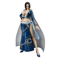 限Prime会员：Mega House ONE PIECE 海贼王 女帝 汉库克 PVC&ABS材质 涂装可动手办（蓝色款）