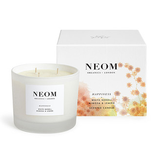  NEOM 幸福愉悦橙花含羞草 三芯香氛蜡烛 420g 