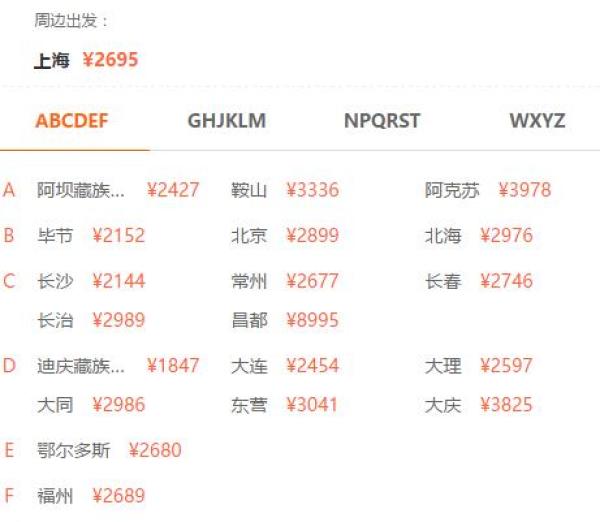 全国多地 -成都+九寨沟6天5晚半自助游