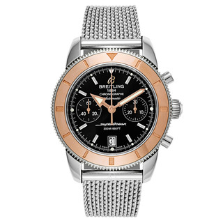 BREITLING 百年灵 Superocean Heritage系列 U2337012-BB81-154A 男士机械腕表 44mm 黑色 银色 不锈钢