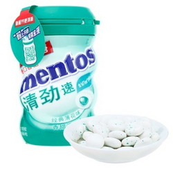 Mentos 曼妥思 清劲无糖口香糖（薄荷味）瓶装106g*2