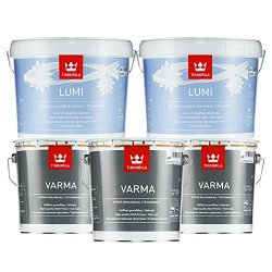 TIKKURILA 芬琳漆 北极雪超白内墙漆 9L*2桶 + 威玛底漆 2.7L*3桶