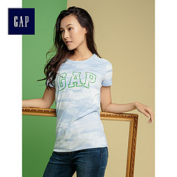 GAP 盖璞 x Van Gogh 358422 女士徽标短袖圆领T恤