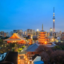 武汉-东京5-7日往返含税特价机票