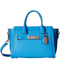 新低价：COACH 蔻驰 Pebbled Leather Coach Swagger 27 女士手提包