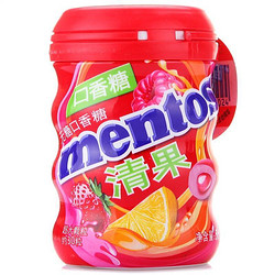 Mentos 曼妥思 清果无糖口香糖清新酸柠味56g