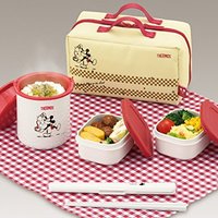 THERMOS 膳魔师 DBQ-252DS R-WH 迪士尼米奇保温饭盒套装 630ml