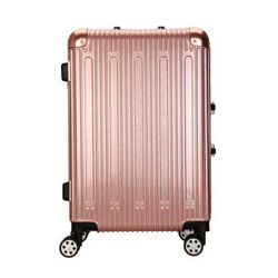 梵士汇（F4Y）拉杆箱 男女商务休闲铝框行李箱20英寸万向轮拉杆箱包JL-TX001玫瑰金