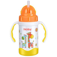 京东PLUS会员：Nuby 努比 不锈钢真空保温吸管杯 280ml   *3件 +凑单品