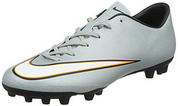 Nike 耐克 男 足球鞋Mercurial Victory V CR AG-R 725192-003 金属银/黑-蓝绿色-黑 40 (US 7)