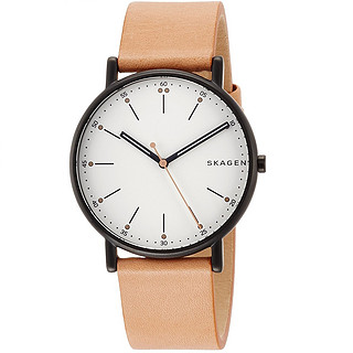 SKAGEN SIGNATUR SKW6352 时装男表 40mm 白色 奶油 皮革