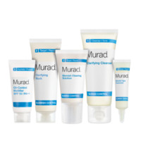 Murad 祛痘五件套(乳45ml+清洁液23ml+淡斑治疗7.5ml+净化面膜30克