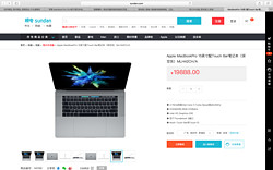 Apple  MacBookPro 15英寸配Touch Bar笔记本（深空灰）MLH42CH/A_Apple