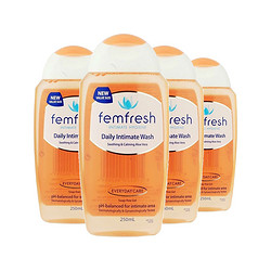 femfresh 芳芯 女性私处护理液 250ml*4瓶