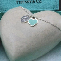 日本馆上线：Tiffany & Co. 蒂芙尼 Return to Tiffany系列 Double Heart Tag 吊坠项链 