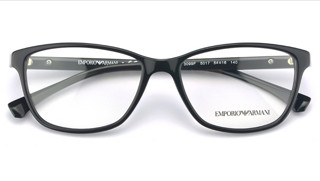 EMPORIO ARMANI 阿玛尼 板材框架眼镜EA3099F+依视路1.552非球面钻晶A+树脂镜片