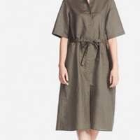 UNIQLO 优衣库 181750 女士麻棉连衣裙
