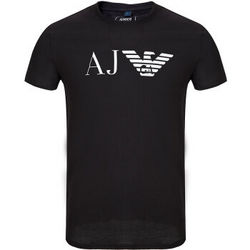 Armani阿玛尼T恤夏款男士时尚棉短袖t恤AJ男装8N6T99 6JPFZ 黑色 1200 L＊2