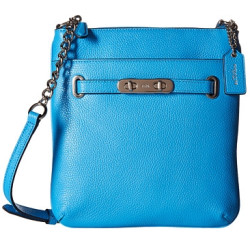 COACH 蔻驰 Pebbled Leather Coach Swagger Swingpack 女士单肩包