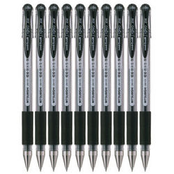 三菱（Uni） UM-151 （财务用笔）中性笔（黑色） 0.38mm（10支装）