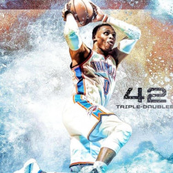 威少超越大O加冕NBA三双王