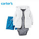 Carter's 121G417 男童3件套 （长袖外套+短裤+连体衣）