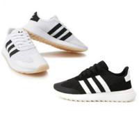 adidas 阿迪达斯 FLASHBACK W 女士跑鞋*两双 黑色/白色