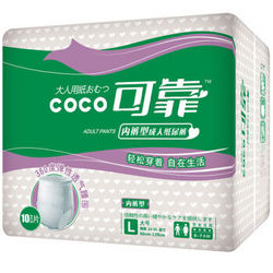 coco 可靠 成人内裤型纸尿裤 L号10片【60-139cm】