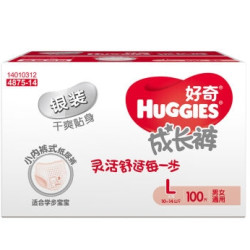 HUGGIES 好奇 银装 成长裤 L100片