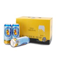京东PLUS会员：德拉克 浑浊型小麦啤酒 500ml*8听*10件+西施西里 格里沃白葡萄酒 750ml