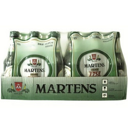 【京东超市】麦氏（MARTENS）1758 10°P 纯生啤酒 500ml*24瓶