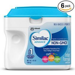 Similac 美国雅培 Non-GMO 婴儿非转基因配方奶粉 1段 658g 6罐