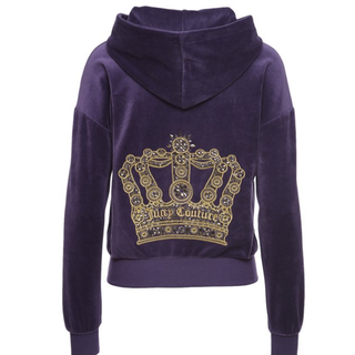 橘滋 Juicy Couture 女款天鹅绒卫衣