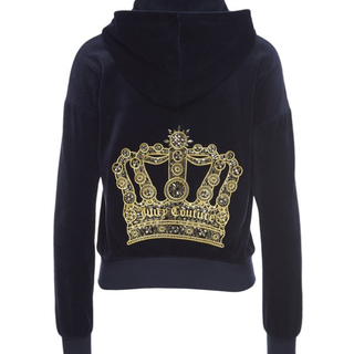 橘滋 Juicy Couture 女款天鹅绒卫衣
