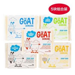 The Goat Soap 纯天然手工羊奶皂（原味+麦卢卡蜂蜜味+柠檬味+洋甘菊味+奇亚籽油味）*2件