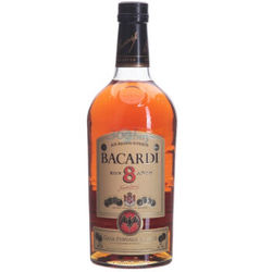 BACARDI 百加得 八年朗姆酒 1L