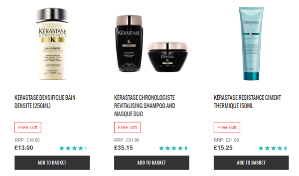 lookfantastic 英国官网 KÉRASTASE 卡诗 洗发护发专场