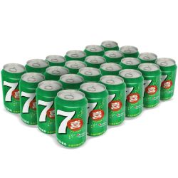 七喜 冰爽柠檬味汽水 330ml*24
