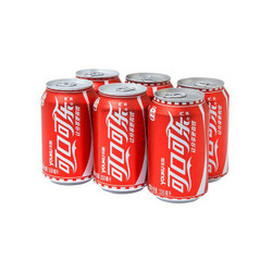 Coca Cola 可口可乐 碳酸饮料汽水 330ml*6