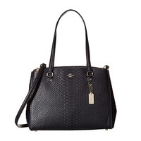 COACH 蔻驰 Stamped Snakeskin Stanton Carryall 女士手提斜挎包