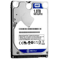 WD 西部数据 蓝盘 1TB 5400转8M  笔记本硬盘(WD10JPVX)