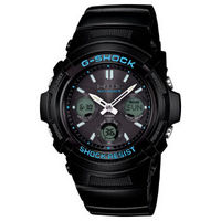 CASIO 卡西欧 G-SHOCK系列 AWG-M100BA-1A 男士太阳能电波腕表