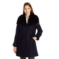 限尺码：VIA SPIGA Asymmetrical Coat 女士羊毛大衣